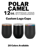 Polar Camel 12oz Stemless - Custom Logo Design - Set Up Listing