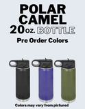 20oz Polar Camel Water Bottle Pre Order