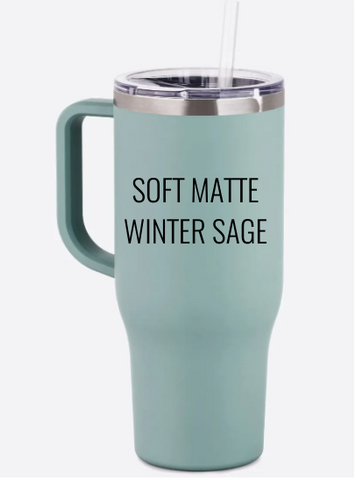 40oz Soft Matte Winter Sage