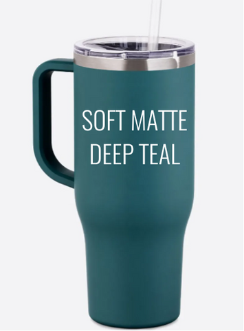 40oz Soft Matte Deep Teel