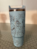 Imperfect RTS 30oz Stanley - Powder Blue Crush - Collab Cindy 1