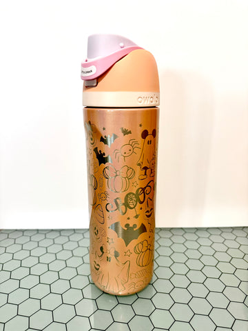 Owala Bottle 24oz - Dis Bats, Pumpkins + Ghosts