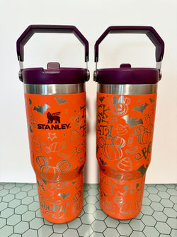 Stanley Ice Flow 30oz - Dis Bats, Pumpkins + Ghosts