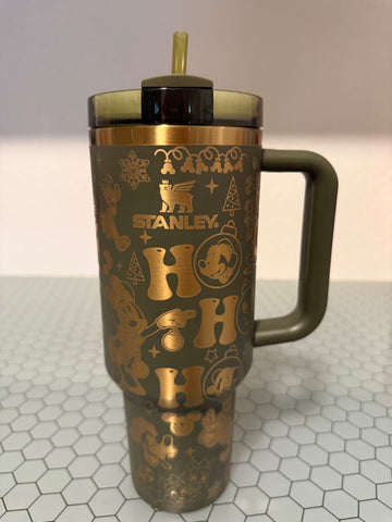 IMPERFECT RTS - 40oz Cypress Stanley Quencher - Dis Christmas