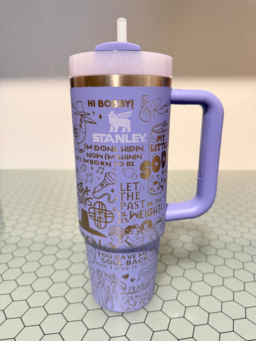 RTS - 30oz Hydrangea Stanley Quencher - KPop