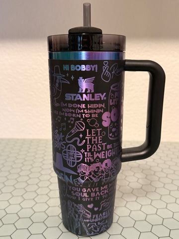 RTS - 30oz Black Chroma Stanley Quencher - KPop