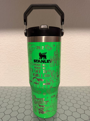 IMPERFECT RTS - 30oz Neon Green Stanley IceFlow - RunDis Dopey