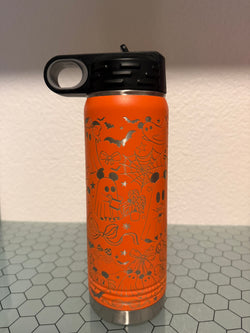 IMPERECT RTS - 20oz Orange Polar Camel Bottle - Dis Ghosts and Bows
