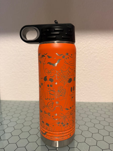 IMPERECT RTS - 20oz Orange Polar Camel Bottle - Dis Ghosts and Bows