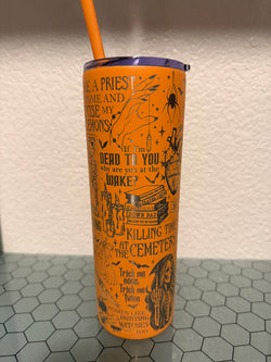 RTS - 20oz Tangerine Tall Skinny - Spooky Era