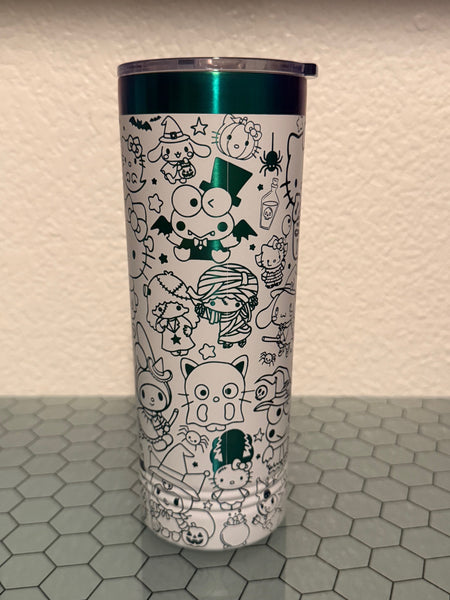 IMPERFECT RTS - 22oz Polar Camel White Prism - Kitty Halloween