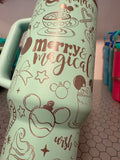 Imperfect RTS Stanley 40oz Quencher - Mint Julep - Holly Jolly